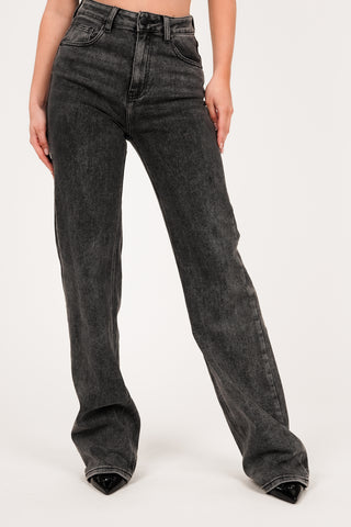 Tall straight leg jeans grijs - Lux
