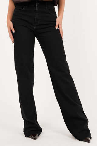 Tall straight leg jeans zwart - Coco