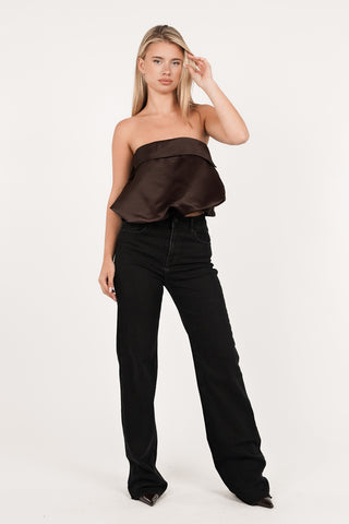 Tall straight leg jeans zwart - Coco