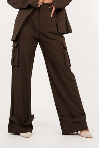 Two piece blazer set bruin - Eliza