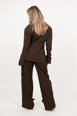 Two piece blazer set bruin - Eliza