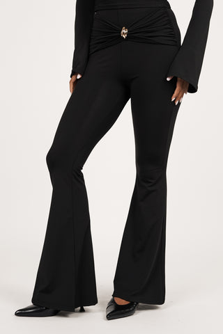 Two piece set met goud detail zwart - Dana