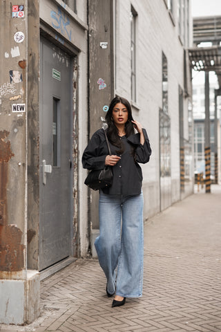 Wide leg jeans licht blauw - Lola
