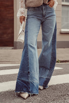 Tall wide leg jeans with blue panels - Payton
