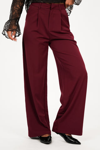 Wide leg pantalon bordeaux - Sky