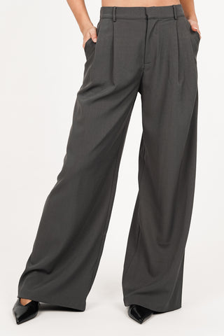 Wide leg pantalon grijs - Julia