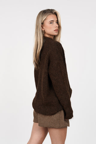 Wollen trui bruin - Fien