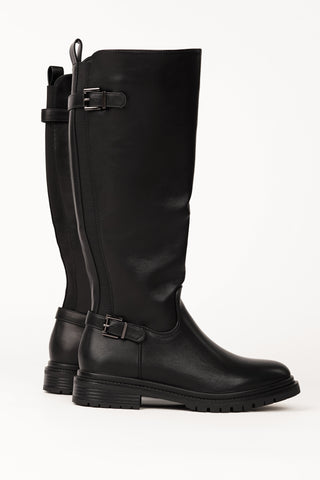 Black boots long with buckles - Riley