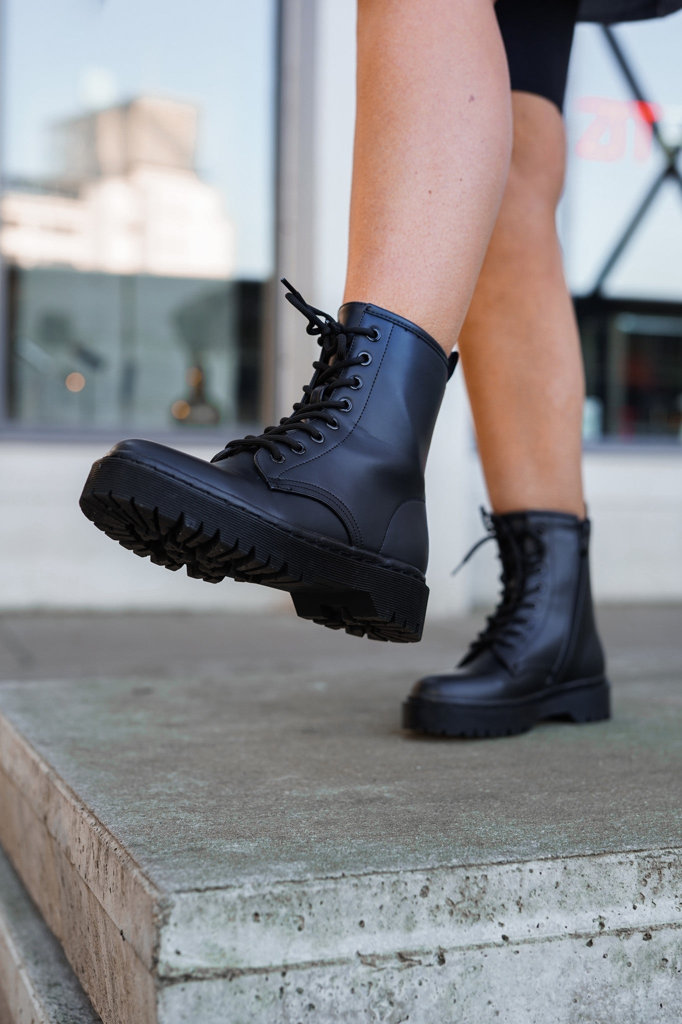 Zwarte veterboots hotsell